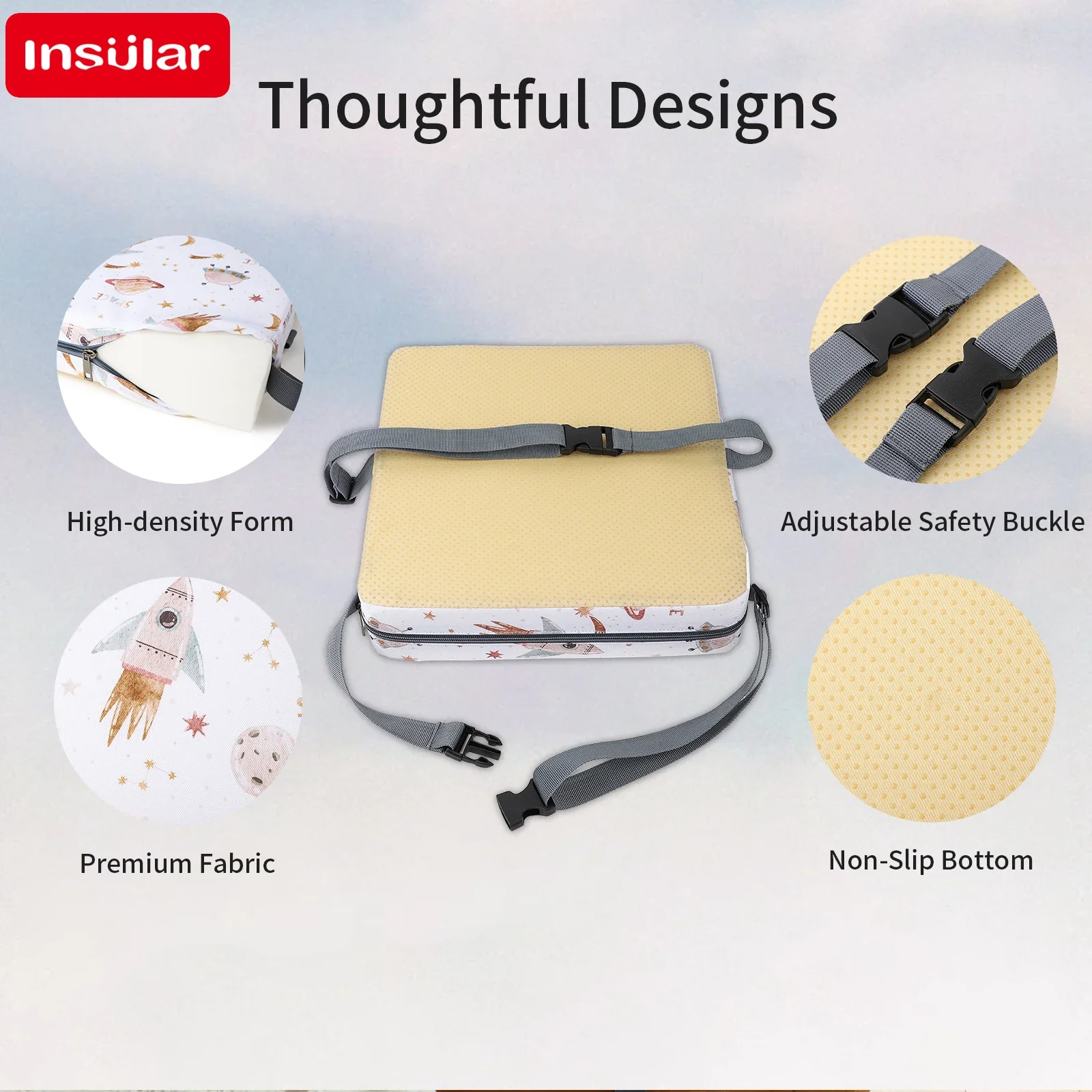 Bantalan Kursi Makan Bayi Taha - Baby High Chair Booster ulasan dan harga