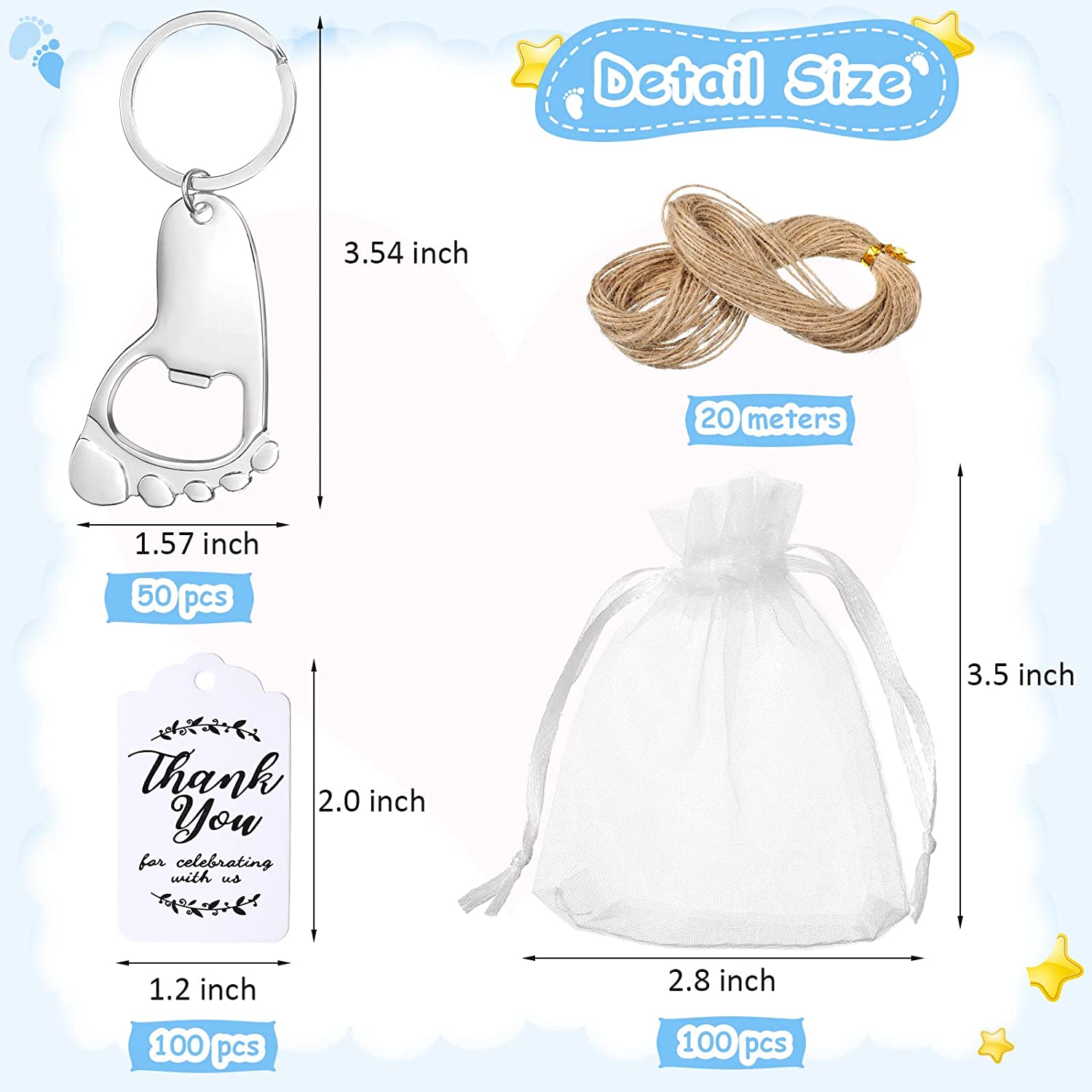 50 Buah Gantungan Kunci Pembuk - Zwitsal Baby Products ulasan dan harga