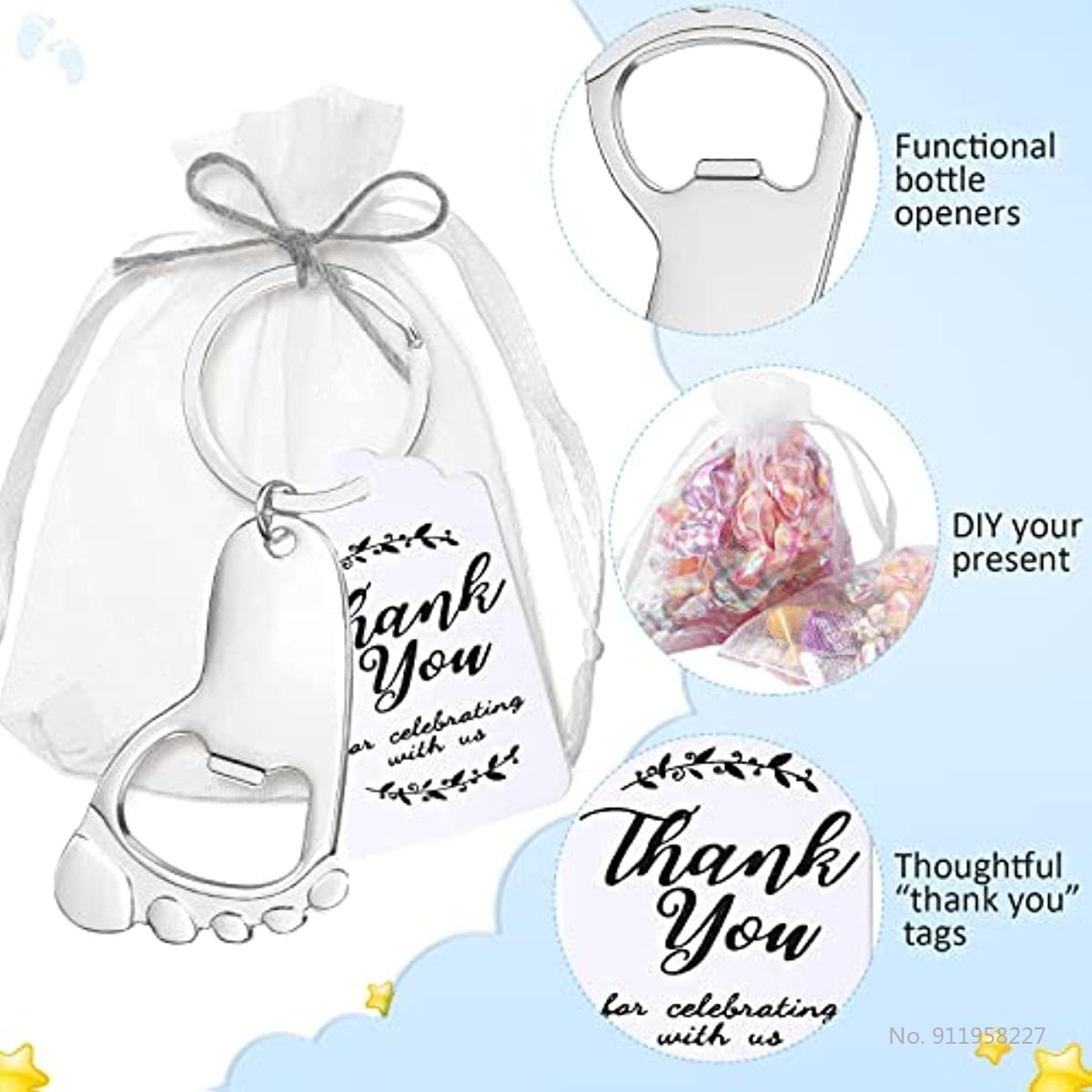 50 Buah Gantungan Kunci Pembuk - Zwitsal Baby Products ulasan dan harga